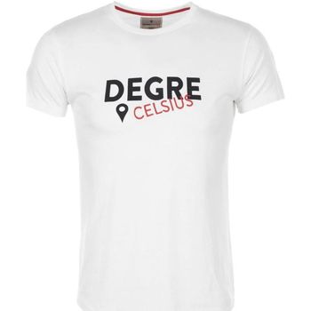 tekstylia Męskie T-shirty z krótkim rękawem Degré Celsius T-shirt manches courtes homme CALOGO Biały