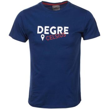 tekstylia Męskie T-shirty z krótkim rękawem Degré Celsius T-shirt manches courtes homme CALOGO Marine