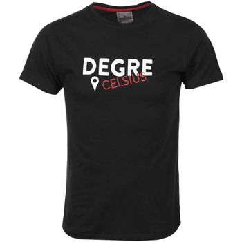 tekstylia Męskie T-shirty z krótkim rękawem Degré Celsius T-shirt manches courtes homme CALOGO Czarny