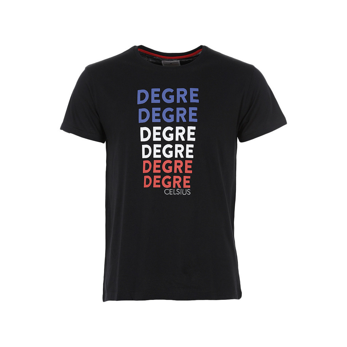 tekstylia Męskie T-shirty z krótkim rękawem Degré Celsius T-shirt manches courtes homme CEGRADE Czarny
