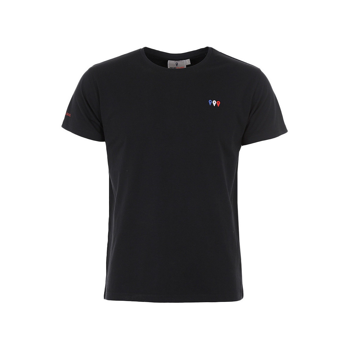 tekstylia Męskie T-shirty z krótkim rękawem Degré Celsius T-shirt manches courtes homme CERGIO Czarny