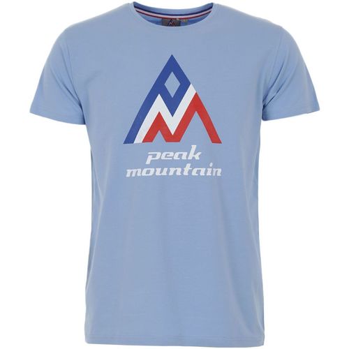 tekstylia Męskie T-shirty z krótkim rękawem Peak Mountain T-shirt manches courtes homme CIMES Niebieski
