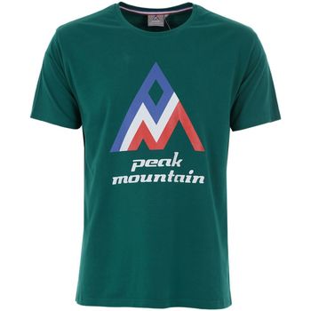 tekstylia Męskie T-shirty z krótkim rękawem Peak Mountain T-shirt manches courtes homme CIMES Zielony