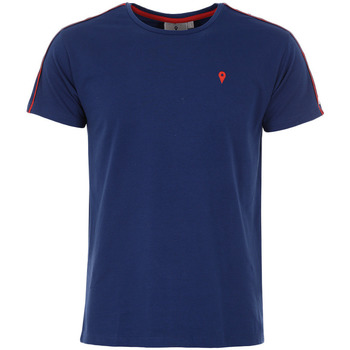 tekstylia Męskie T-shirty z krótkim rękawem Degré Celsius T-shirt manches courtes homme CRANER Marine