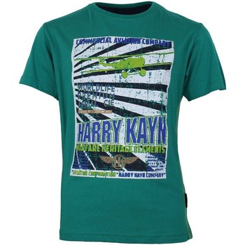 tekstylia Chłopiec T-shirty z krótkim rękawem Harry Kayn T-shirt manches courtesgarçon ECEBANUP Zielony