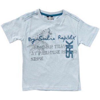 tekstylia Chłopiec T-shirty z krótkim rękawem Srk T-shirt manches courtes garçon EROLI Niebieski