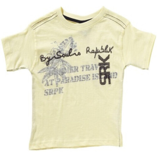 tekstylia Chłopiec T-shirty z krótkim rękawem Srk T-shirt manches courtes garçon EROLI Żółty