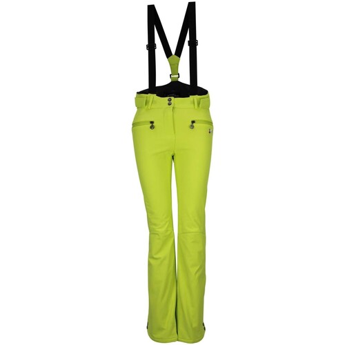tekstylia Dziewczynka Spodnie Peak Mountain Pantalon de ski fille FAFUZZI Zielony