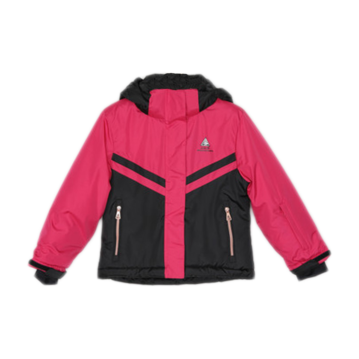 tekstylia Dziewczynka Kurtki krótkie Peak Mountain Blouson de ski fille FAMA Różowy