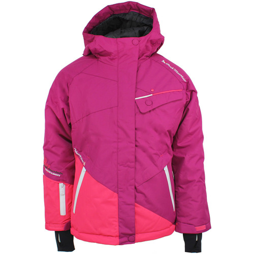 tekstylia Dziewczynka Kurtki krótkie Peak Mountain Blouson de ski fille GATENE Różowy