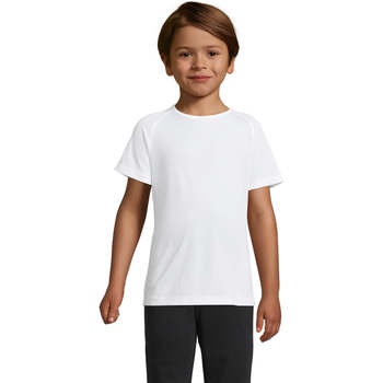 tekstylia Dziecko T-shirty z krótkim rękawem Sols Camiseta niño manga corta Biały