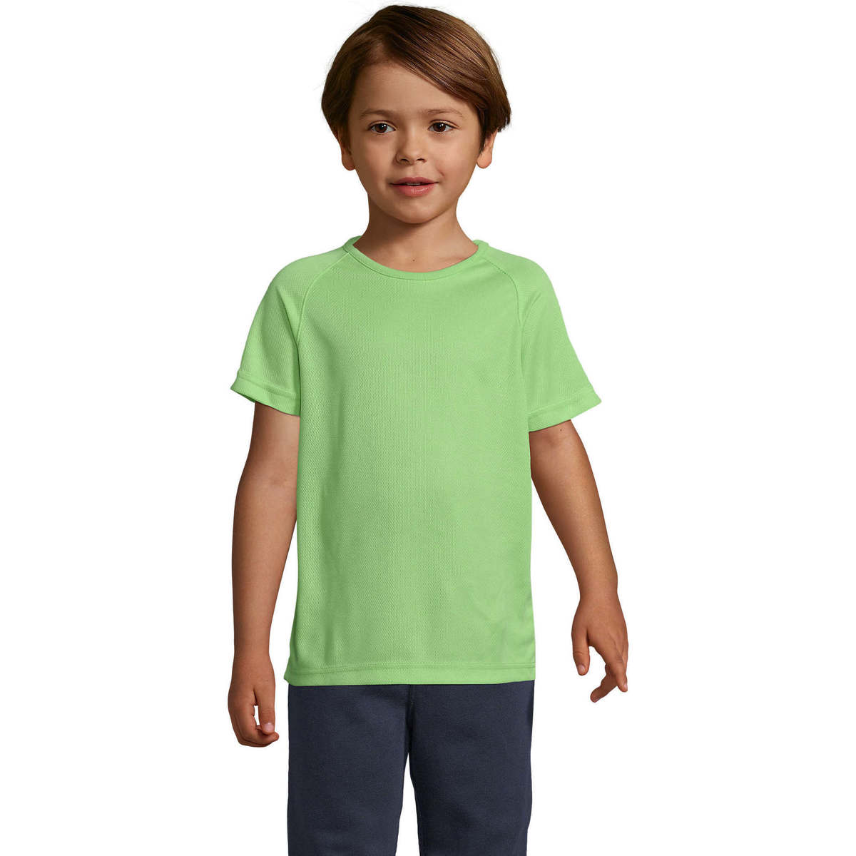 tekstylia Dziecko T-shirty z krótkim rękawem Sols Camiseta niño manga corta Zielony