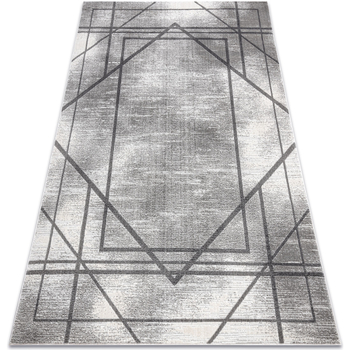 Dom Dywany Rugsx Dywan NOBLE nowoczesny 1520 45 Przecierany, geomet 120x170 cm Szary