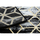 Dom Dywany Rugsx Dywan, Chodnik GLOSS nowoczesny 409A 82 Sześcian, 70x300 cm Czarny
