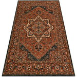 Dywan wełniany KASHQAI 4354 501 rozeta, orientaln 80x160 cm