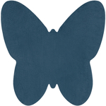 Dywan SHAPE 3150 Motyl Shaggy - niebieski 80x80 cm