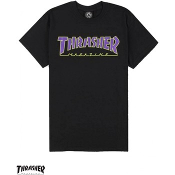 tekstylia Męskie T-shirty z krótkim rękawem Thrasher  Czarny