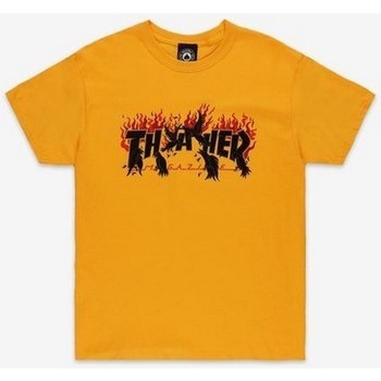 tekstylia Męskie T-shirty z krótkim rękawem Thrasher  Żółty