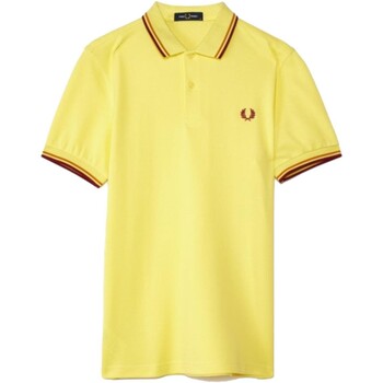 tekstylia Męskie T-shirty z krótkim rękawem Fred Perry  Żółty