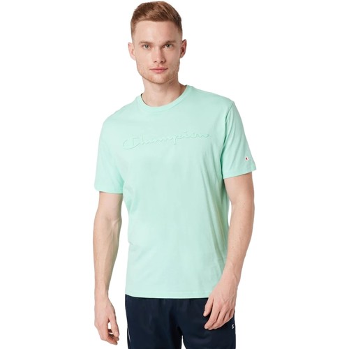 tekstylia Męskie T-shirty z krótkim rękawem Champion  Zielony