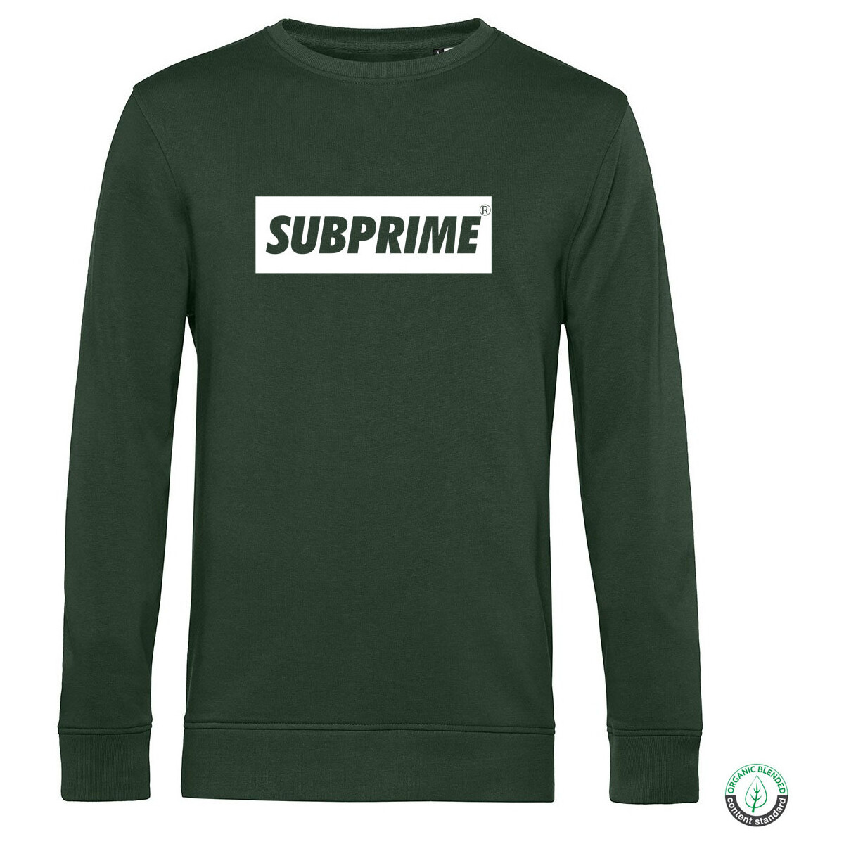 tekstylia Męskie Bluzy Subprime Sweater Block Jade Groen Zielony