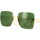 Zegarki & Biżuteria  Damskie okulary przeciwsłoneczne Gucci Occhiali da Sole  GG1147S 002 Złoty