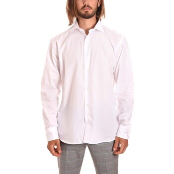 tekstylia Męskie Koszule z długim rękawem Borgoni Milano LECCE Biały