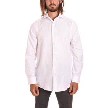 tekstylia Męskie Koszule z długim rękawem Borgoni Milano LECCE Biały