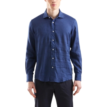 tekstylia Męskie Koszule z długim rękawem Refrigiwear RM0C10000LI91100 Niebieski