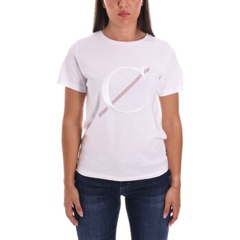 tekstylia Damskie T-shirty i Koszulki polo Café Noir JT0044 Biały
