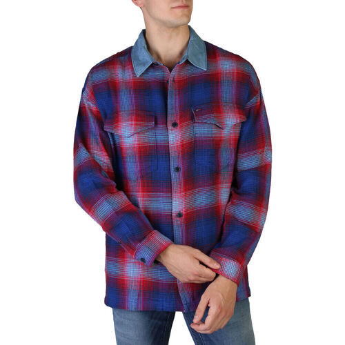 tekstylia Męskie Koszule z długim rękawem Tommy Hilfiger - dm0dm04967 Niebieski
