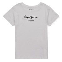tekstylia Dziewczynka T-shirty z krótkim rękawem Pepe jeans HANA GLITTER S/S N Biały