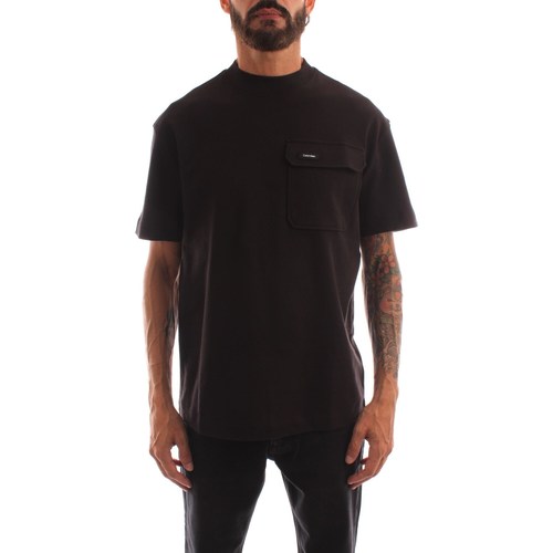 tekstylia Męskie T-shirty z krótkim rękawem Calvin Klein Jeans K10K109790 Czarny