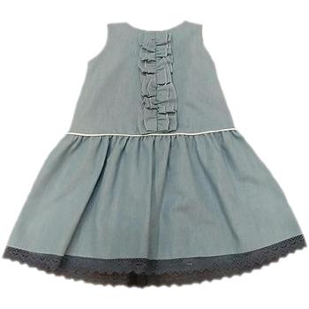 tekstylia Dziewczynka Sukienki Villalobos  Niebieski