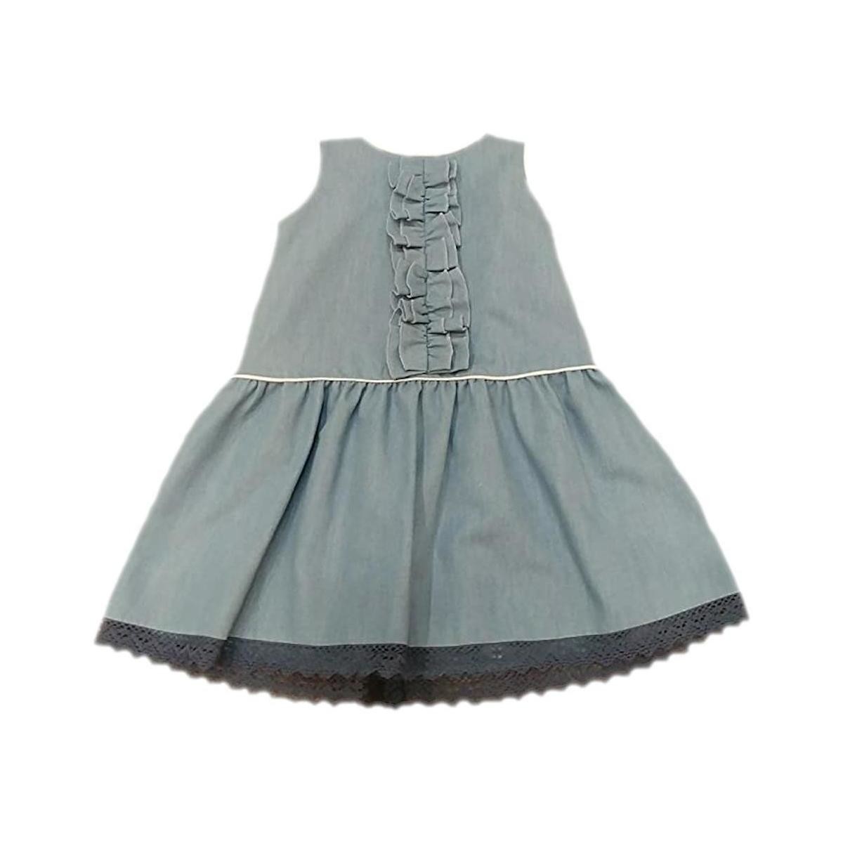 tekstylia Dziewczynka Sukienki Villalobos  Niebieski