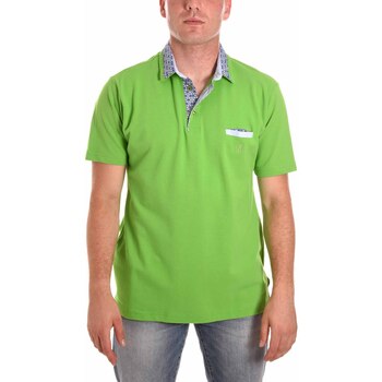 tekstylia Męskie Koszulki polo z krótkim rękawem Bradano 000117 Zielony