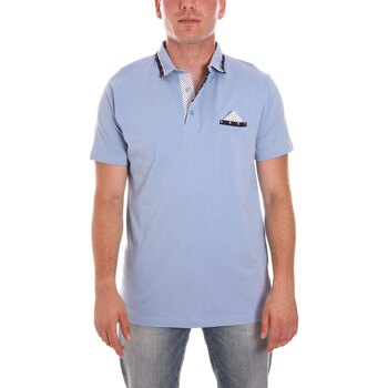 tekstylia Męskie Koszulki polo z krótkim rękawem Bradano 000111 Niebieski