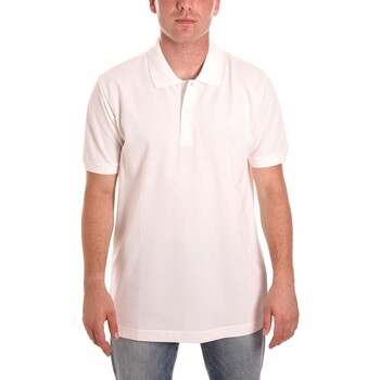 tekstylia Męskie Koszulki polo z krótkim rękawem Key Up 2800Q 0001 Biały