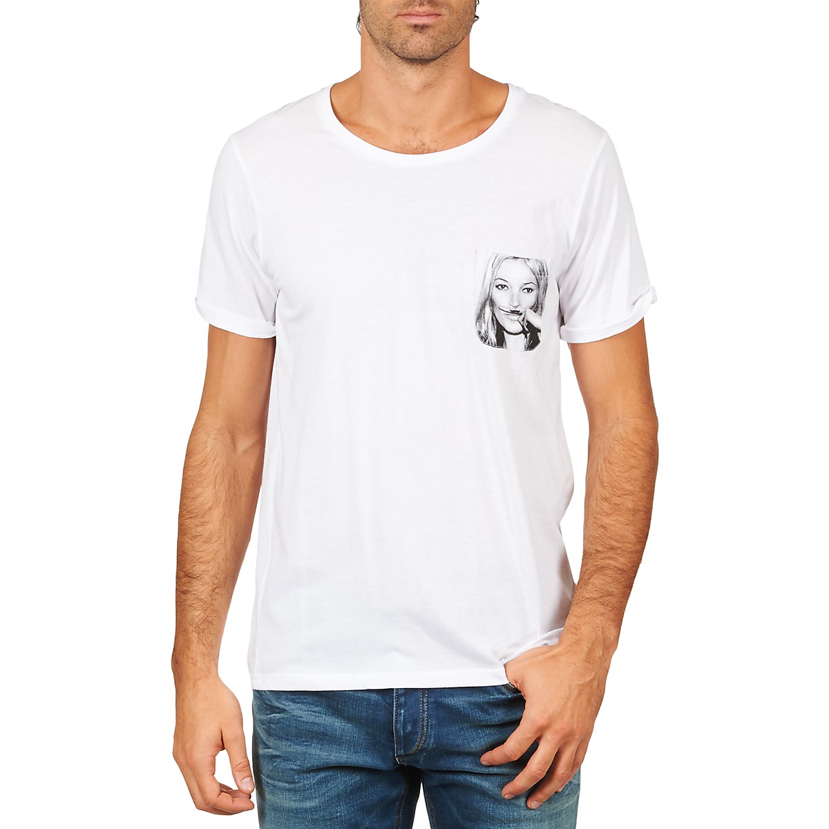tekstylia Męskie T-shirty z krótkim rękawem Eleven Paris KMPOCK MEN Biały