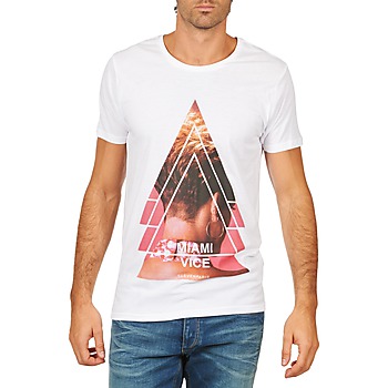 tekstylia Męskie T-shirty z krótkim rękawem Eleven Paris MIAMI M MEN Biały
