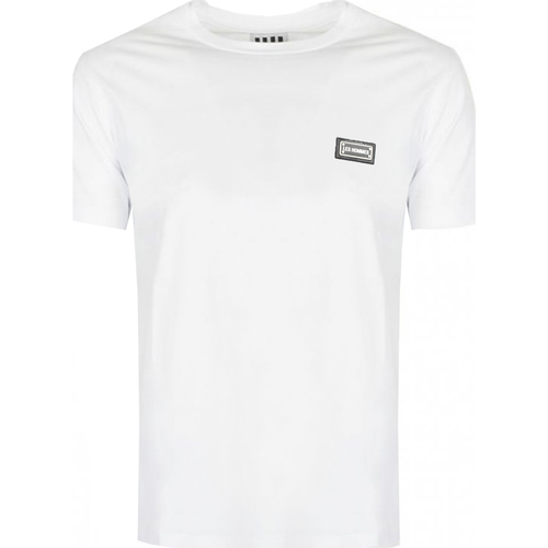 tekstylia Męskie T-shirty z krótkim rękawem Les Hommes LKT100 703 Biały
