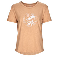 tekstylia Damskie T-shirty z krótkim rękawem Roxy OCEAN AFTER Beżowy