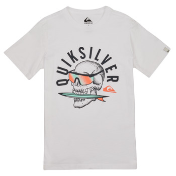 tekstylia Chłopiec T-shirty z krótkim rękawem Quiksilver QS ROCKIN SKULL SS YTH Biały