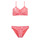 tekstylia Dziewczynka Kostium kąpielowy dwuczęściowy Roxy VACAY FOR LIFE CROP TOP SET Różowy / Biały