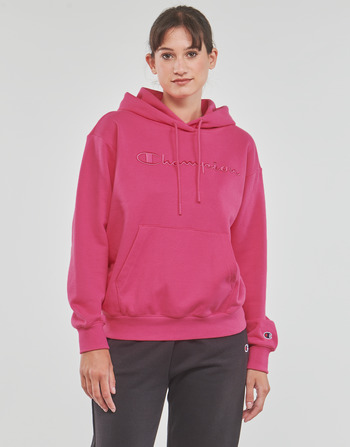 tekstylia Damskie Bluzy Champion Hooded Sweatshirt Różowy