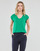 tekstylia Damskie T-shirty z krótkim rękawem Pieces PCBILLO TEE LUREX STRIPES Zielony
