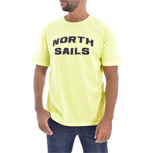 tekstylia Męskie T-shirty z krótkim rękawem North Sails 2418 Żółty