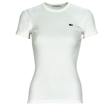 tekstylia Damskie T-shirty z krótkim rękawem Lacoste TF5538-70V Biały