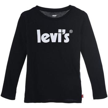 tekstylia Dziewczynka T-shirty z krótkim rękawem Levi's  Czarny
