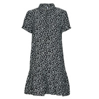 tekstylia Damskie Sukienki krótkie JDY JDYLION S/S PLACKET DRESS Czarny / Biały